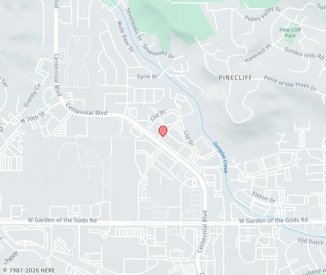 Location Map: 4835 Centennial Blvd Colorado Springs, Colorado 80919